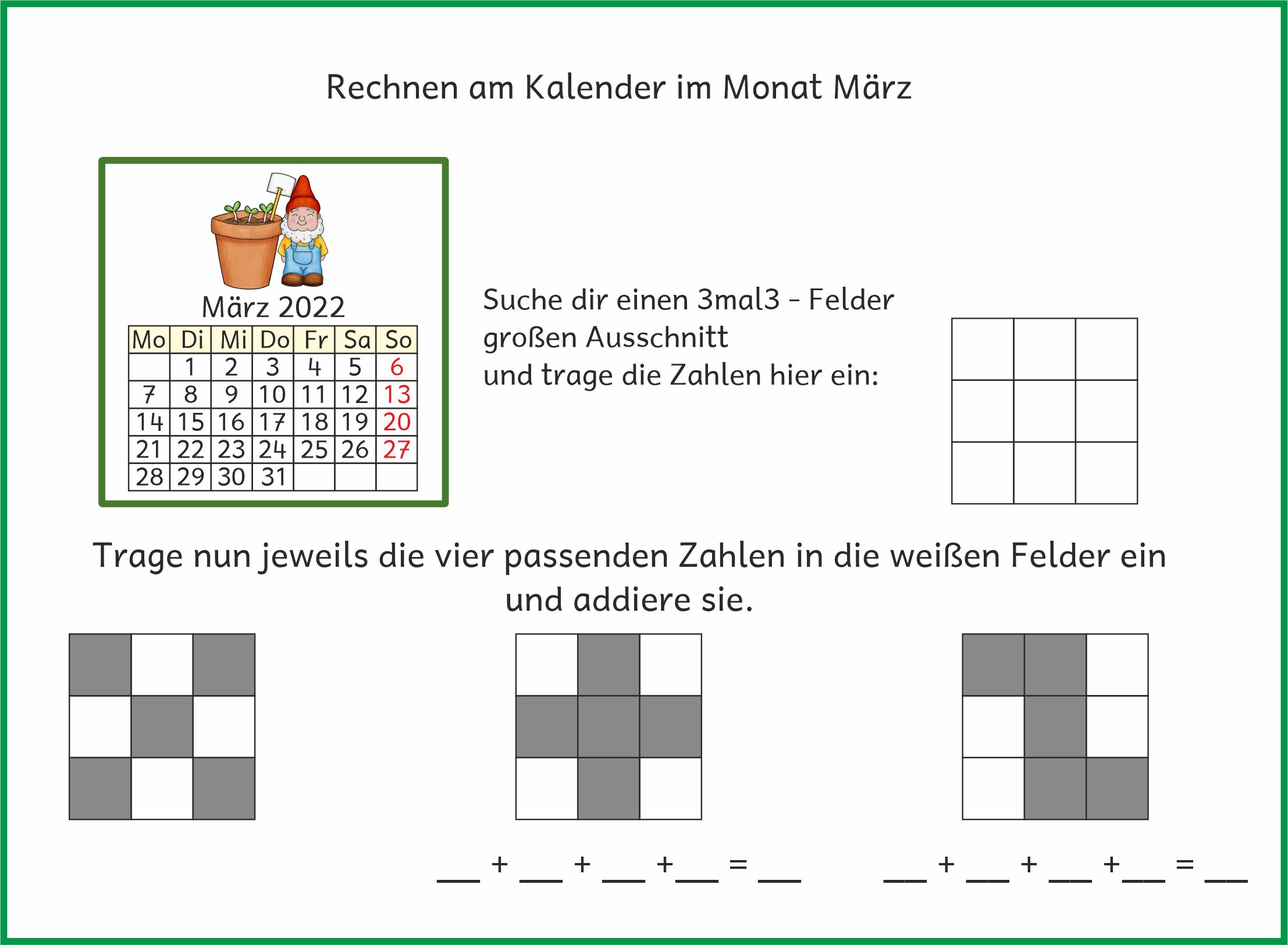 Mathemonsterchen - Zeit
